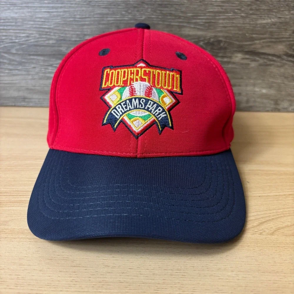 Cooperstown‎ Hat Cap Strap Back Red Logo Baseball Dreams Park Adjustable